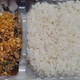 ข้าวเป็ดสับกระเทียม