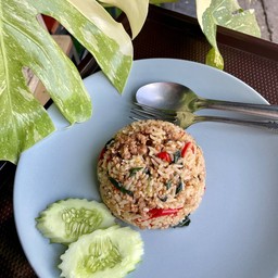 ข้าวกะเพราหมูคลุก
