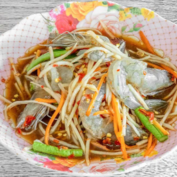 ตำกุ้งสด