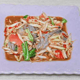 ตำกุ้งสด
