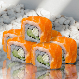 ชุดโรลแซลมอนครีมชีส 6 ชิ้น Salmon Cream Cheese Roll Set 6 pcs.