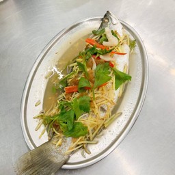 ปลากะพงนึ่งเกี่ยมบ๊วย