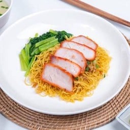 บะหมี่ โรยหมูแดง