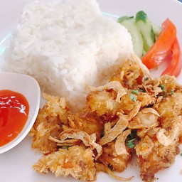 ข้าวหมูยอทอดกรอบ