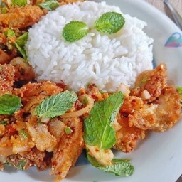 ข้าวยำไก่แซ่บโครตซี๊ด🌶️