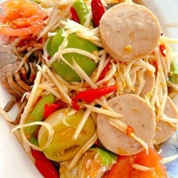 ตำปลาร้าหมูยอ