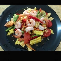 ตำข้าวโพดกุ้งสุก