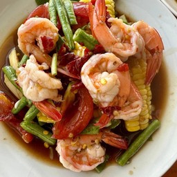 ตำกุ้งสุก