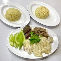 ไก่ต้มสับ ข้าวมัน2ถ้วย