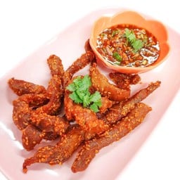 หมูทอดน้ำจิ้มแจ่ว