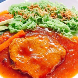 บะหมี่หมูอบซอส