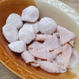 ชิ้นหมู หมูสดลวก