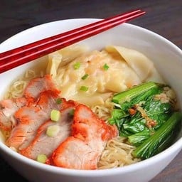 บะหมี่เกี๊ยว+หมูแดง