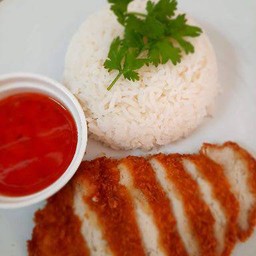 ข้าวราดไก่กรอบ