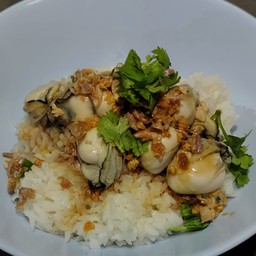 ข้าวหอยนางรมกระเทียม