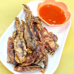 ปลาหมึกแห้งทอด