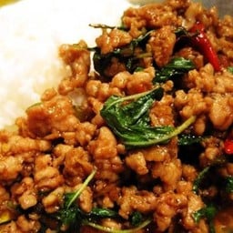 ข้าวกระเพาหมูสับ+ไข่ดาว