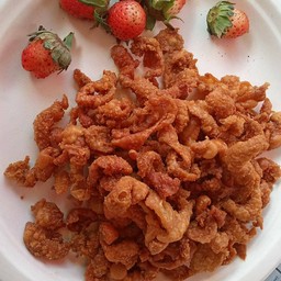 หนังไก่ทอด