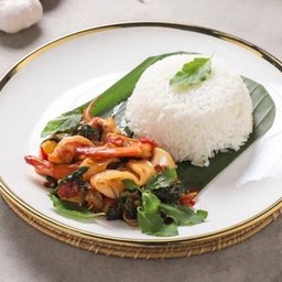 ข้าวกระเพราะทะเลรสจัด