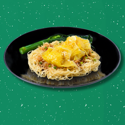 บะหมี่แห้งเกี๊ยวกุ้ง