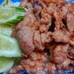 ข้าวราดหมูหวาน