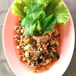 ลาบหมูสุก