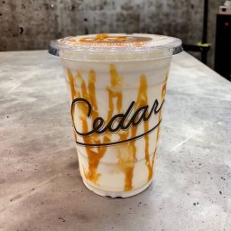 Iced Hazelnut Caramel Milk