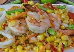 ตำข้าวโพดทะเล