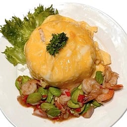 ข้าวไข่ข้นกะปิสะตอกุ้ง