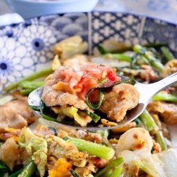 สุกี้แห้งหมู