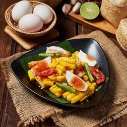 ตำข้าวโพดไข่เค็ม