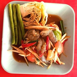 ตำกุ้งสด