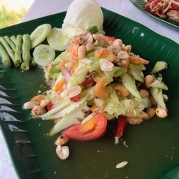 ตำแตงไทยไม่ใส่ปู