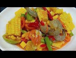 ตำข้าวโพดกุ้งสด