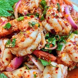 ลาบกุ้งลวก