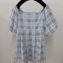 (ฟ้า) เสื้อยาว&มินิเดรส สม๊อกหลัง