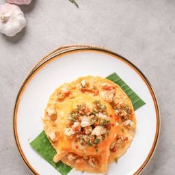 ข้าวไข่ข้นพริกขี้หนูสวน กุ้ง/แฮม
