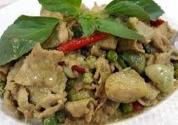 ผัดเขียวหวานหมู(กับข้าว)