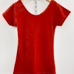 สีส้ม เสื้อกำมะหยี่S-M