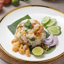 ข้าวคลุกกากหมูรสจัด