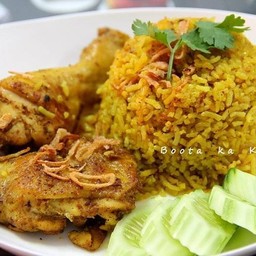 ข้าวหมกไก่2ชิ้นน้ำจิ้ม