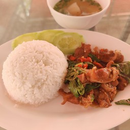 ข้าวกะเพราหมูตุ๋น