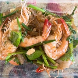 กุ้งผัดวุ้นเส้น