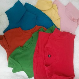 เสื้อยืดS-M 6ตัว6สี สภาพดี