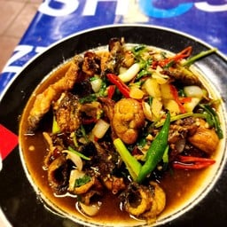 ผัดพริกไทยดำ เคโรโระ(กบ)