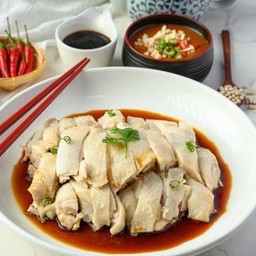 ไก่ต้มสไตล์สิงคโปร์สับ สูตรต้นตำรับ       ไซร์ L