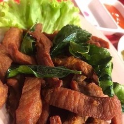 หมูทอดเเดดเดียว