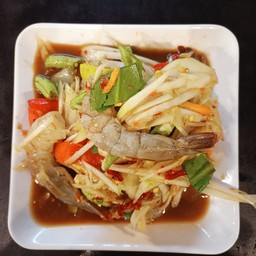 ตำกุ้งสด