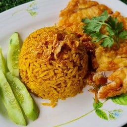 ข้าวหมกไก่ทอด