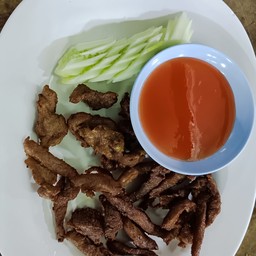 หมูทอดแดดเดียว